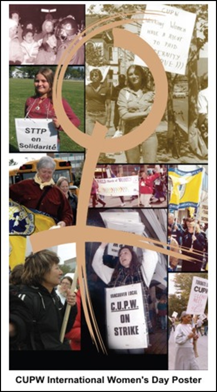 image of CUPW International Women's Day poster